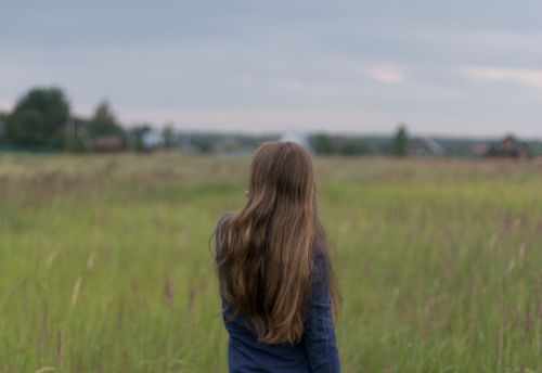 Žalias, Žolė, Lauke, Gamta, Laukas, Žmonės, Mergaitė, Plaukai, Kelionė