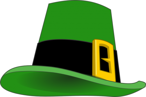 Žalias, Skrybėlę, Leprechaun, Laimingas, Airiškas, Galvos Apdangalai, Nemokama Vektorinė Grafika