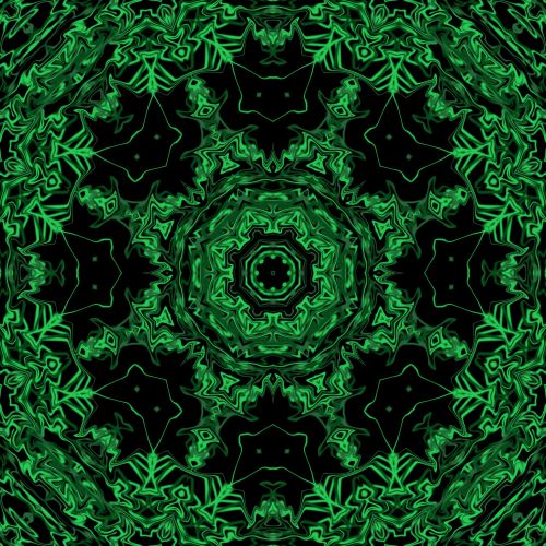 Kaleidoskopas,  Abstraktus,  Žalias,  Juoda,  Neonas,  Šviesus,  Žalia Ir Juoda Kaleidoskopas 3