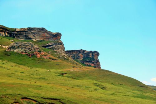 Kalnai,  Drakensbergas,  Auksiniai & Nbsp,  Vartai & Nbsp,  Nacionalinis & Nbsp,  Parkas,  Žalias Kilpinis Kalnų Nuolydis