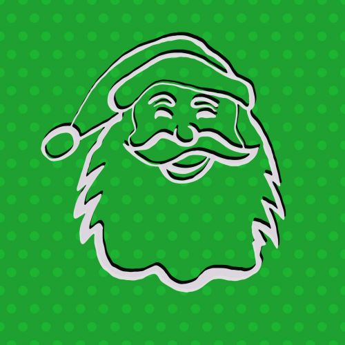 Kalėdos,  Xmas,  Santa,  Santa & Nbsp,  Claus,  Veidas,  Šventė,  Sezoninis,  Žalias,  Taškai,  Žalia Santa