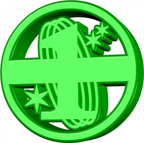 Žalias,  Sci-Fi,  Logotipas,  Mokslas,  Ženklas,  Simbolis,  3D,  Izoliuotas,  Balta,  Vienas,  Žalia Mokslinė-Fi