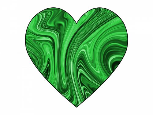 Swirly,  Deformuoti,  Širdis,  Valentine,  Valentino Diena & Nbsp,  Meilė,  Žalias,  Žalia Sūkurinė Širdis 1