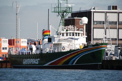 Greenpeace, Sirius, Aplinka, Tvarumas, Klimatas, Veiksmas, Protestas, Valtis, Laivas, Uostas, Amsterdamas