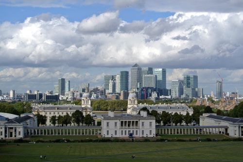 Greenwich, Kanarų Prieplauka, Londonas, Architektūra, Miestas, Uk, Miesto Panorama, Orientyras, Kapitalas