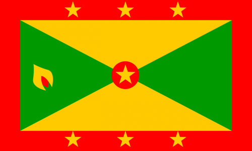 Grenada, Vėliava, Karibai, Šalis, Simbolis, Tauta, Ženklas, Nemokama Vektorinė Grafika