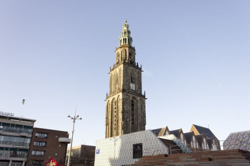 Groningenas, Martini Bokštas, Bokštas, Architektūra, Groningeno Bokštas, Groningeno Miesto Centras, Nyderlandai, Europa