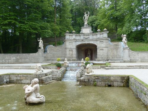 Grote, Hellbrunn, Akmens Figūra, Vyras, Žmogus, Statula, Sodas, Salzburg, Austria