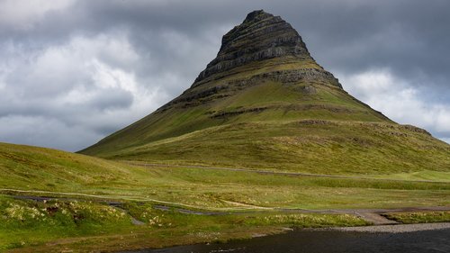 Grundarfjörður,  Kirkjufell,  Kalnų,  Kraštovaizdis,  Islandija,  Pobūdį,  Dangus,  Lauke,  Vaizdingas