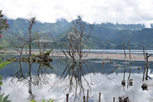 Guatemala,  Lago Atitlan,  San Pedro,  Ežeras,  Veidrodinis Atvaizdas