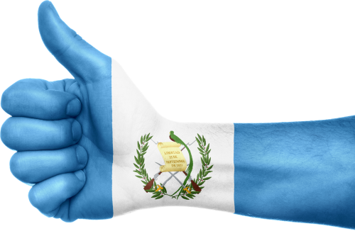 Gvatemala, Vėliava, Ranka, Nacionalinis, Pirštai, Patriotinis, Nykščiai Aukštyn, Patriotizmas, Centrinis, Amerikietis