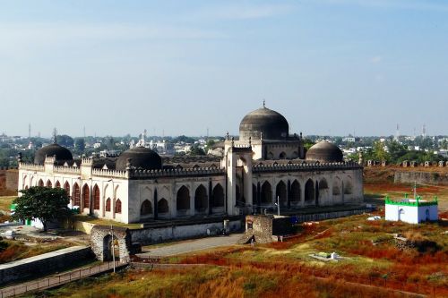 Gulbarga Fortas, Jama Masjid, Karnataka, Indija, Architektūra, Pastatas, Orientyras, Miestas, Istorinis, Architektūros Dizainas, Struktūra, Turizmas, Dizainas, Senas, Amžius, Ištemptas