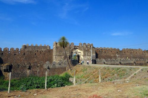 Gulbarga Fortas, Įėjimas, Bahmani Dinastija, Indų-Persų, Architektūra, Karnataka, Indija, Citadelė