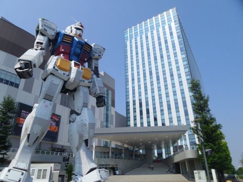 Robotas, Transformatorius, Gundam, Tokyo, Didžioji Statula