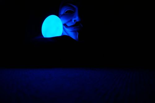 Vaikinas Fawkes, Anoniminis, Kaukė, Mėlynas, Maskaradas, Karnavalas, Mįslingas, Tapatybė, Apdaila, Maskuoti, Paslaptis