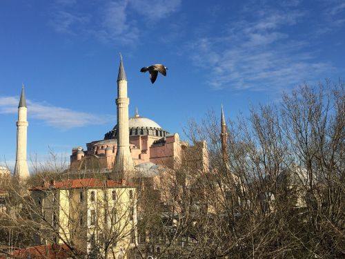 Hagia Sophia, Istanbulas, Sultanahmet, Miesto Panorama, Vaizdas