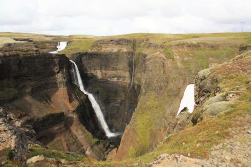 Grannifoss, Krioklys, Iceland, Fossa Upė, Vandens Masės, Slėnis, Gorge, Gamta, Kraštovaizdis