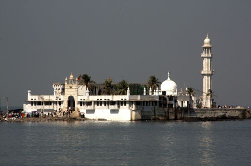 Haji Ali Shrine, Mumbajus, Bombėjaus, Musulmonas, Islamic, Indija, Vandenynas, Religija