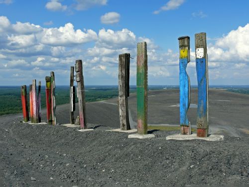 Halde Haniel, Bottrop Germany, Lankytinos Vietos, Totems, Sąvartynas, Haniel, Medienos Krūva