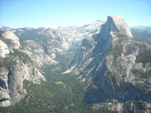 Pusiau Kupolas, Josemitas, Yosemite National, Parkas, Puse Kupolas, Kalifornija, Kalnai, Ledynas Taškas