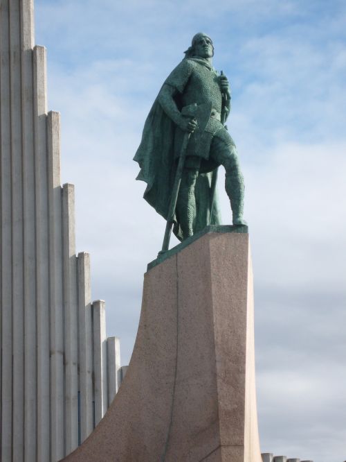 Hallgrímskirkja, Statula, Leif Eriksson, Reikjavikas, Iceland, Tyrinėtojai, Bažnyčia, Lankytinos Vietos
