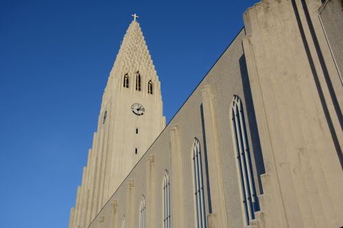 Iceland,  Reikjavikas,  Bažnyčia,  Hallgrimskirkja Reikjavikas