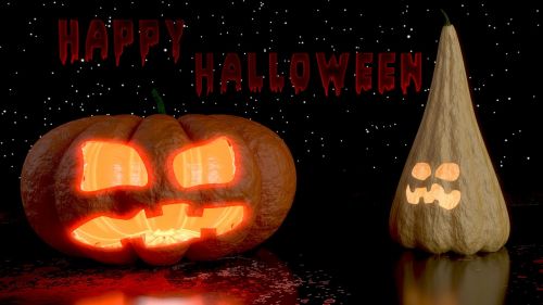 Halloween, Moliūgas, Creepy, 3D, Blenderis