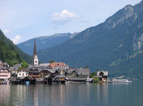 Hallstatt, Austria, Ežeras, Bažnyčia, Unesco Pasaulio Paveldas, Pasaulinis Paveldas, Hallstätter Ežeras, Salzkammergut