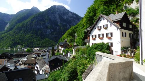 Hallstatt, Austria, Alpės, Alpių, Architektūra, Kalnas