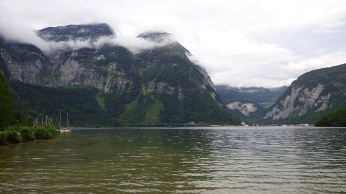 Hallstätter See, Ežeras, Hallstatt, Obertraun, Austria, Kalnai, Alpės