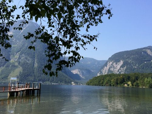 Hallstättersee Ežeras, Austria, Styria, Kalninis Ežeras