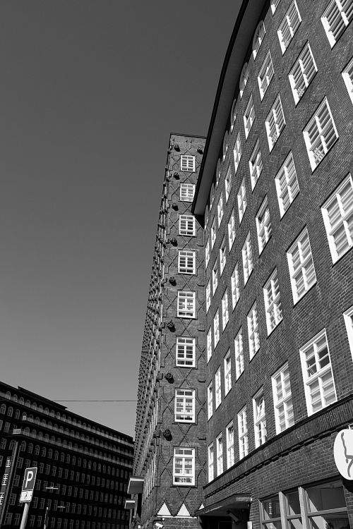 Hamburgas, Chile-House, Architektūra, Juoda Balta, Pastatas
