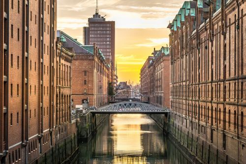 Hamburgas, Speicherstadt, Vanduo, Namai, Vokietija, Miesto Kelionė, Šventė, Architektūra