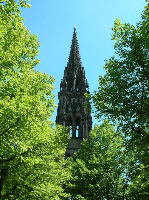 Hamburgas, Bokštas, St, Nikolai, Bažnyčia