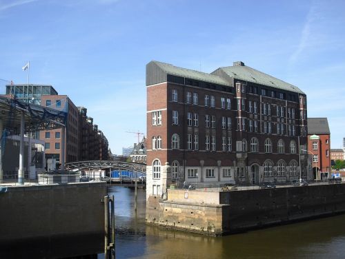 Hamburgas, Speicherstadt, Namai, Senas Speicherstadt, Pastatas, Kanalas, Vandens Keliai