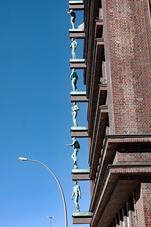 Hamburg,  Fasadas,  Brahms Kontor,  Plytų Klasikinis,  Architektūra,  Pastatas