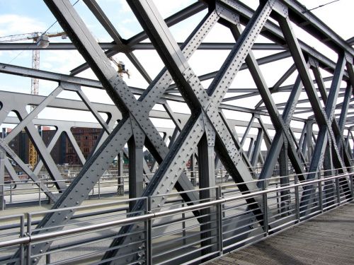 Hamburgas, Uosto Miestas, Tiltas, Uostas, Plieno Konstrukcija, Plieno Konstrukcija