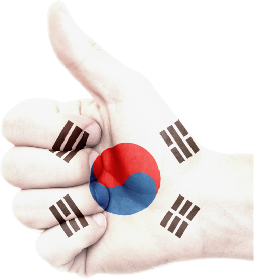 Ranka, Pietų Korėja, Vėliava, Nacionalinis, Pasididžiavimas, Patriotizmas, Patriotinis, Nykščiai Aukštyn, Korėjiečių Kalba