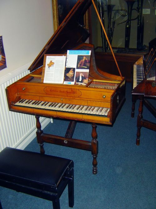 Handel Klavesinas, Senoji Priemonė, Prototipas Pianinas, Instrumentas, Senovinis, Klasikinis, Muzika