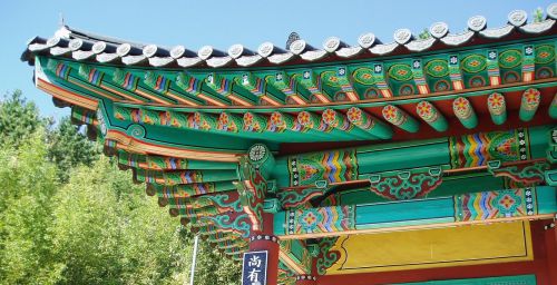 Hanok, Karnizai, Mono, Korėjos Respublika, Korėja, Korėjiečių Tradicinė, Mediena, Statyba, Namai, Modelis, Tradicinis Pastatas