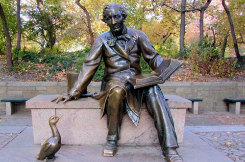 Hans Christian Andersen, Skulptūra, Centrinis Parkas, Niujorkas, Nyc, Manhatanas