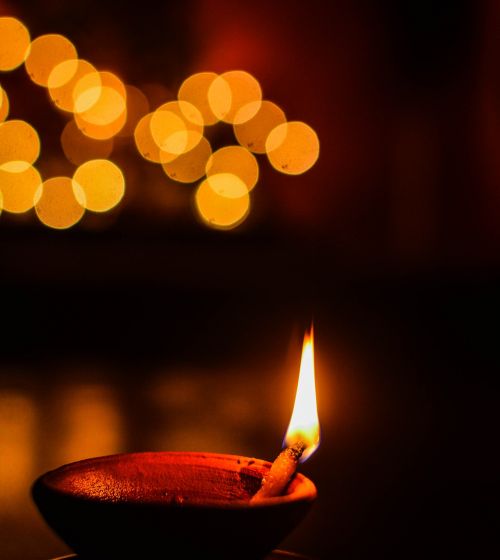 Laimingas Diwali, Diya, Deepavali
