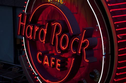 Hard Rock, Hard Rock Cafe, Rokas, Muzika, Restoranas, Baras, Gitara, Moko, Reklama, Ženklas, Jokohama, Japonija