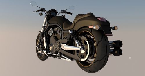 Harley, Davidson, Motociklas, Motociklai, Harley Davidson, Mašina, Dviračių Transporto Priemonė, Senas, Transporto Priemonė, Atvaizdavimas, 3D