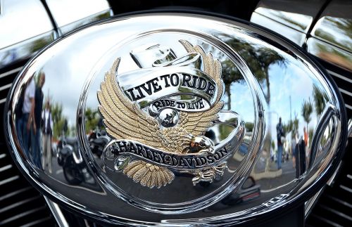 Harley Davidson, Logotipas, Metalas