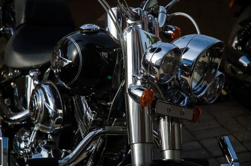 Harley Davidson, Motociklas, Motociklas, Vintage, Chromas, Transportas, Metalas, Važiuoti