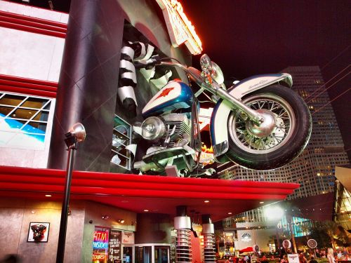 Harley Davidson,  Vegas,  Motociklas,  Kazino,  Naudoti Boulevard,  Las Vegas Bulvaras