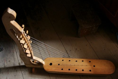 Arfa, Muzikinis Instrumentas, Medinis, Tradicinis, Changi, Gruzija, Svantija