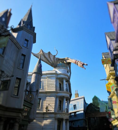 Haris Poteris, Gringotės, Drakonas, Universalios Studijos, Teminis Parkas, Usa, Florida