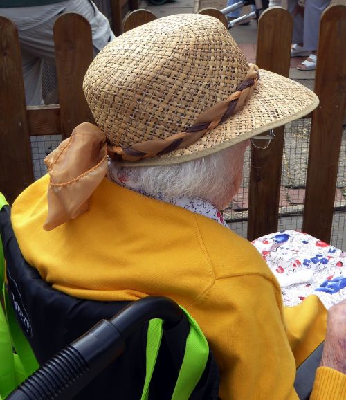 Skrybėlę, Sena Moteris, Neįgaliųjų Vežimėliuose, Daugiau, Judėti